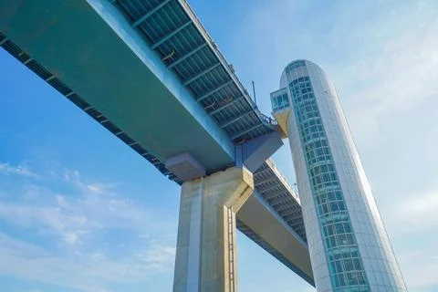 Elevator at Tokyo Gate Bridge Stock Photos