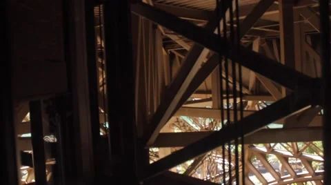 Elevator at Tower in Las Vegas going down Stock Footage 40012960