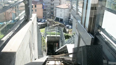 Elevator in town Stock Footage 104922846