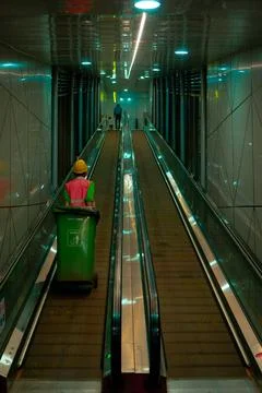 Elevator at the train station 写真素材