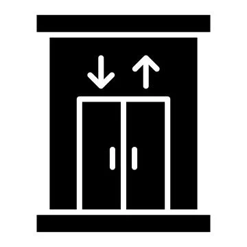Elevator Vector Icon Design Illustration Stock Illustration