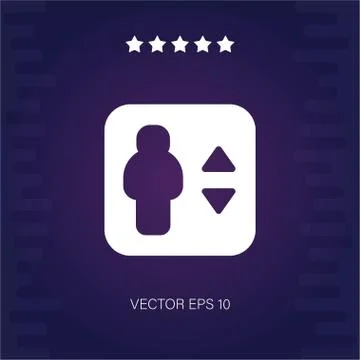 Elevator vector icon Stock Illustration