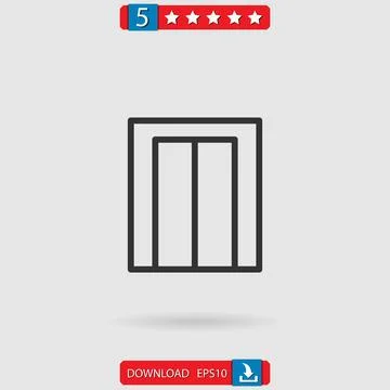 Elevator vector icon Stock Illustration