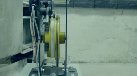 Elevator wire cable spinning in skyscraper Stock Footage 64551677