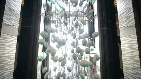 Elevators Fancy Hotel Stock Footage 46627991