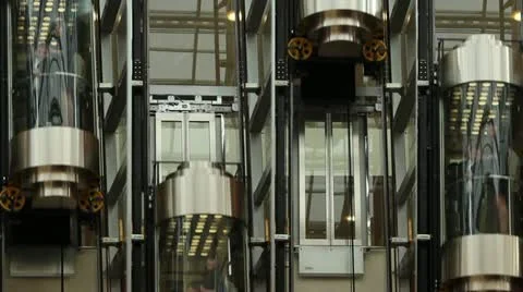 Elevators Stock Footage 12461325