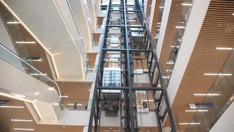Elevators Motion Time Lapse Stock Footage 86477971