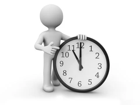 Eleven o´clock Stock Illustration