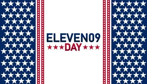 Eleven09 Day, Modern background Ilustración de archivo