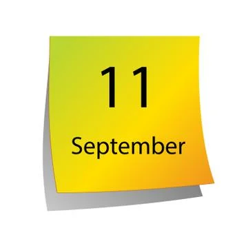 The eleventh of September Stock Illustration