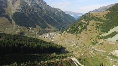 Elevit Plateau Rize Turkey mountain plateau village sits among forests Stock Footage 339533239