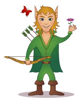Elf Archer Stock Illustration