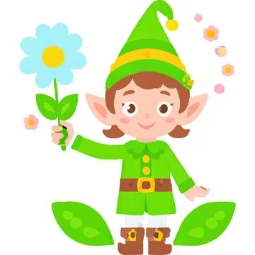Elf Boulder Magic Myth Legend Clay Stock-Illustration