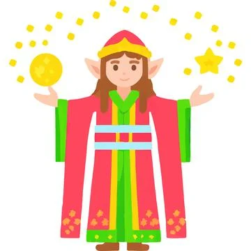 Elf Circlet Magic Myth Legend Light Illustrazione stock
