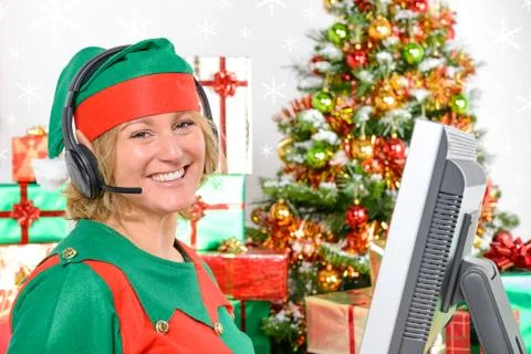 Elf customer support Stock Photos