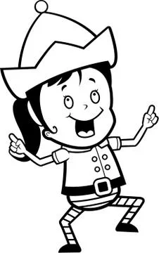 Elf Dancing Stock Illustration