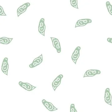 Elf ears glyph vector seamless pattern sign Illustrazione stock