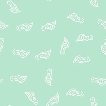 Elf ears line vector seamless pattern sign Illustration