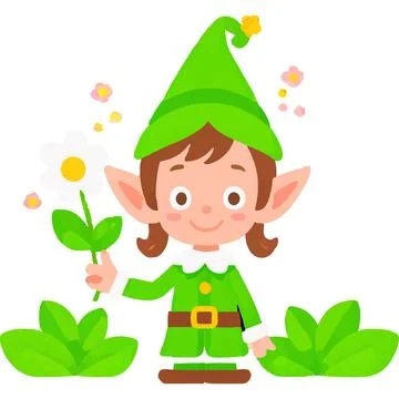 Elf Fantasy Magic Myth Pathway Ash Stock Illustration
