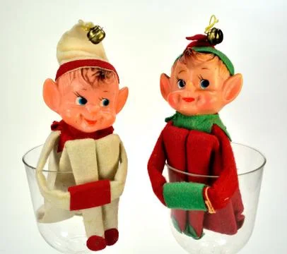 Elf figures Foto stock