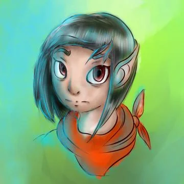 Elf Girl Illustrazione stock