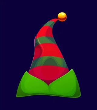 Elf hat cap for Christmas winter holiday Stock Illustration