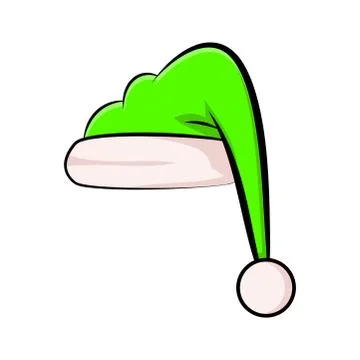 Elf hat for christmas design isolated on white background Stock Illustration