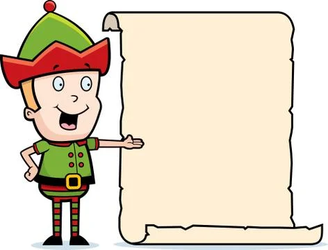 Elf List Stock Illustration