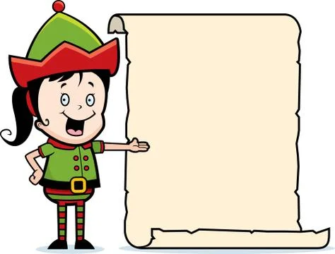 Elf List Stock Illustration