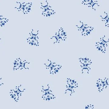 Elf little glyph vector seamless pattern Stock Illustration