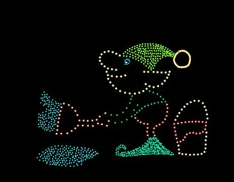 Elf painting Stock Illustration