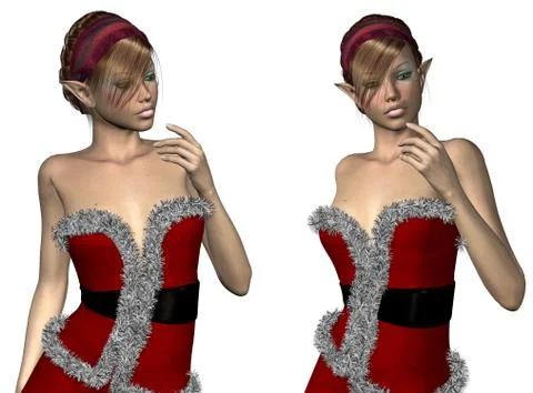 Elf Santa helper Stock Illustration