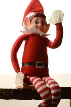 Elf On A Shelf Stock Photos