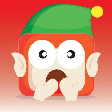 Elf Shocked Illustrazione stock