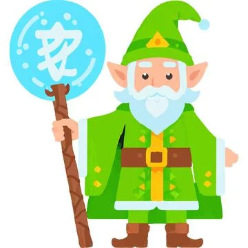 Elf Spells Curses Myth Legend Folklore Stock-Illustration