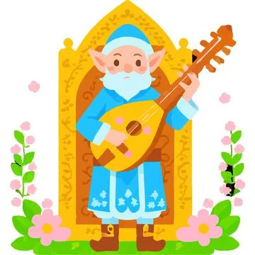 Elf Sunbeam Magic Elixir Legend Folklore Illustrazione stock