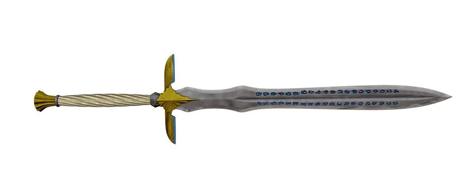 Elf sword - 3D render Stock Illustration