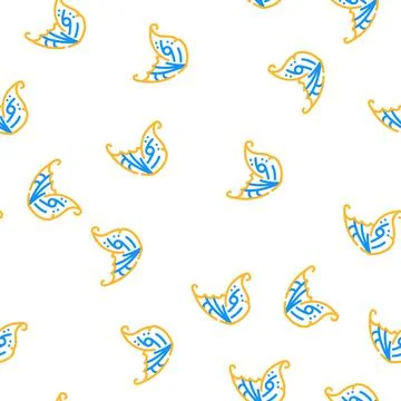 Elf wing vector seamless pattern Illustrazione stock