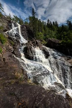 Elgafossen - Algafallet Waterfall Stock Photos