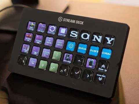 Elgato Stream Deck for Innovative Streaming Control Stock Photos