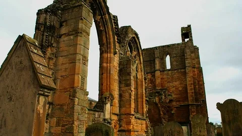 Elgin The Holy Trinity Cathedral on a rainy day 스톡 동영상 79418075