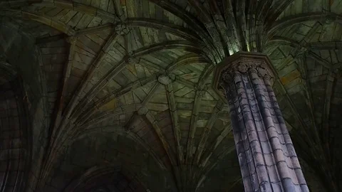Elgin The Holy Trinity Cathedral on a rainy day 库存影片 79418343