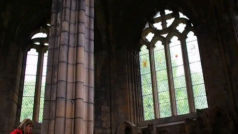 Elgin The Holy Trinity Cathedral on a rainy day Stockbeeldmateriaal 79418582