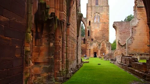 Elgin The Holy Trinity Cathedral on a rainy day Stock-Footage 79419108