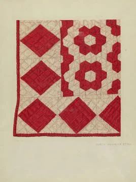 Elgin Moncure Styll, Patchwork Quilt, 1935 1942 Patchwork Quilt Copyright:... Stock Photos