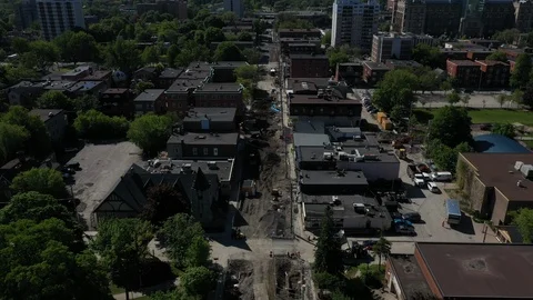 Elgin street construction ottawa Video stock 109557047