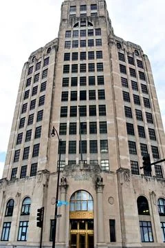 Elgin Tower Building Full Shot Stock Photos