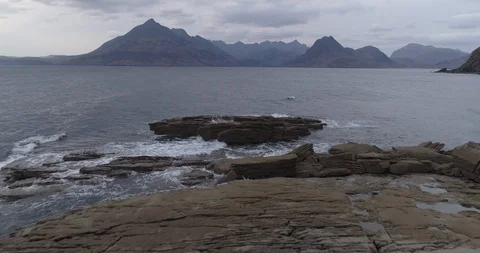Elgol and mountains Stock Footage 107114590