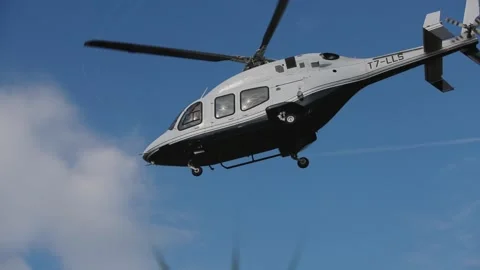 Elicopter landing Stock Footage 143482524