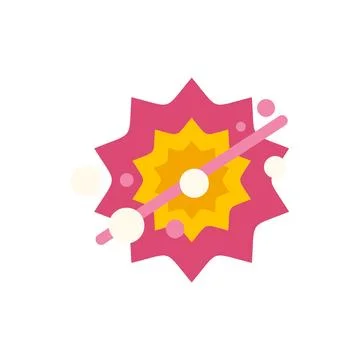 Eliminating explosion effect with a stop slash 스톡 일러스트